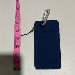 Athleta Navy Card Holder with Carabiner